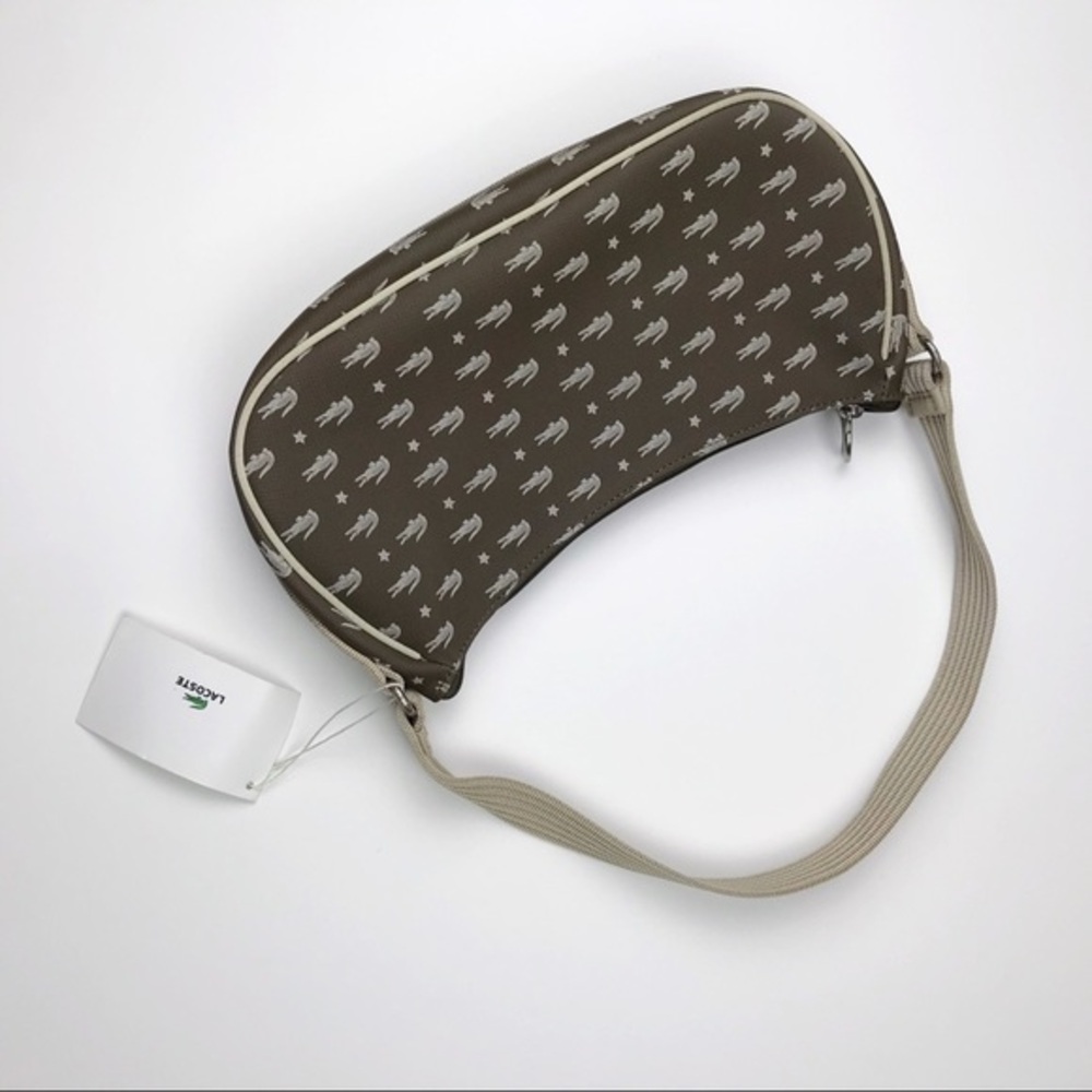 NWT Lacoste Classic Croco Midnight Bag